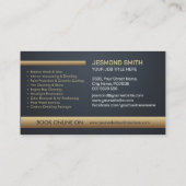 Carte De Visite Lave-auto et détail Sleek professionnel (Dos)