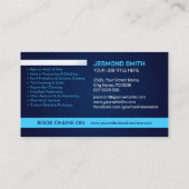 Carte De Visite Lave-auto et détail Sleek professionnel (Dos)