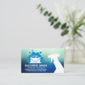 Carte De Visite Lave-auto | Machine de nettoyage des bulles de sav (Debout devant)