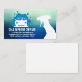 Carte De Visite Lave-auto | Machine de nettoyage des bulles de sav (Devant / Derrière)