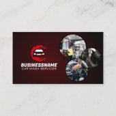 Carte De Visite Lave-auto moderne Détail de l'automobile épilation (Dos)