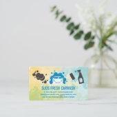 Carte De Visite Lave-auto | Services automatiques | Fournitures de (Debout devant)