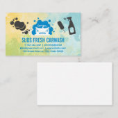 Carte De Visite Lave-auto | Services automatiques | Fournitures de (Devant / Derrière)