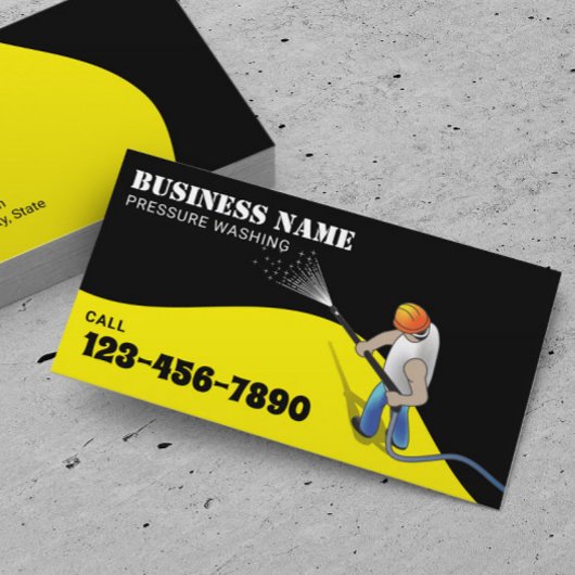 Carte De Visite Lave-linge à pression pour nettoyage de la maison