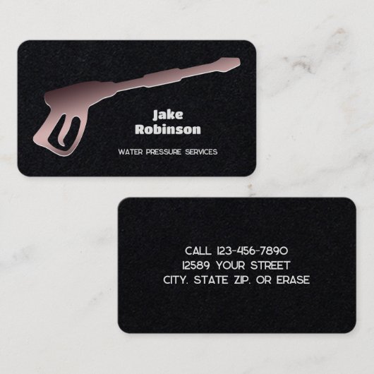 Carte De Visite Lave-linge à pression Premium (Devant / Derrière)