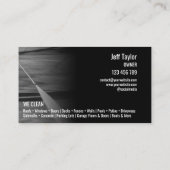 Carte De Visite Lave-linge à pression professionnelle noir (Dos)