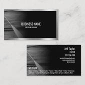 Carte De Visite Lave-linge à pression professionnelle noir (Devant / Derrière)