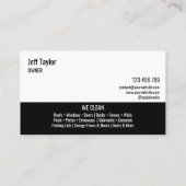 Carte De Visite Lave-linge à pression professionnelle Toit B (Dos)