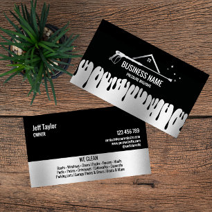 Carte De Visite Lave-linge à pression professionnelle Toit B