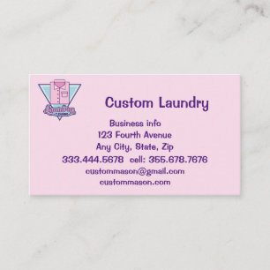 Carte De Visite Lave-linge à sec