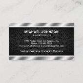 Carte De Visite Lave-linge blanc moderne Service de blanchisserie (Dos)