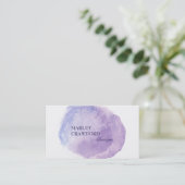 Carte De Visite Lave-linge couleur violet moderne (Debout devant)