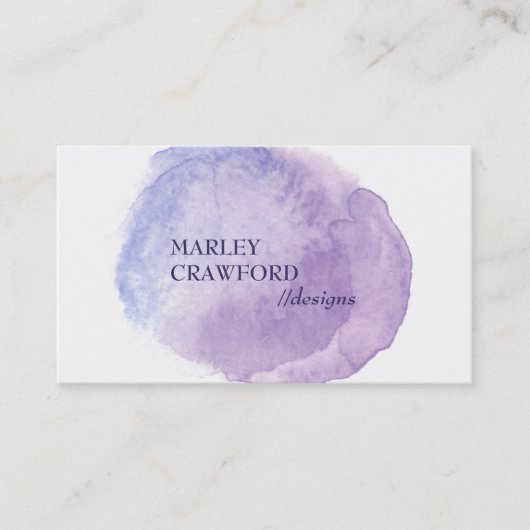 Carte De Visite Lave-linge couleur violet moderne (Devant)