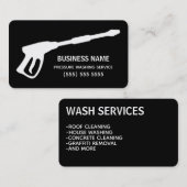 Carte De Visite Lave-linge de la maison de lavage de pression de v (Devant / Derrière)