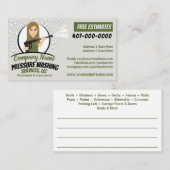 Carte De Visite Lave-linge et caricature à pression personnalisabl (Devant / Derrière)