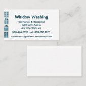 Carte De Visite Lave-linge Windows personnalisé (Devant / Derrière)