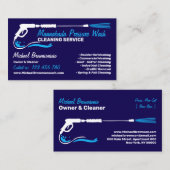 Carte De Visite Lave-pression Black Power Laver marine (Devant / Derrière)