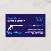 Carte De Visite Lave-pression Black Power Laver marine (Dos)