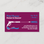 Carte De Visite Lave-pression Black Power Laver violet bordeaux (Dos)