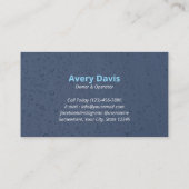 Carte De Visite Lave-pression Eau Laveuse Bleu et noir (Dos)