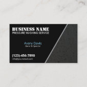 Carte De Visite Lave-pression Lave-linge Eau Noire gouttes (Devant)