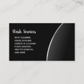 Carte De Visite Lave-pression Lave-linge Nettoyage en métal bleu (Dos)