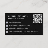 Carte De Visite Lave-pression Lave-linge Nettoyage en métal bleu (Dos)