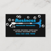 Carte De Visite Lave-pression Lave-linge noir Nettoyage de la mais (Devant)