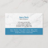 Carte De Visite Lave-pression Lave-vaisselle Maison de nettoyage M (Dos)