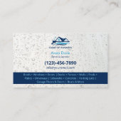 Carte De Visite Lave-pression Laver l'eau Laver les gouttes (Dos)