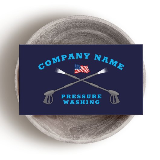 Carte De Visite Lave-pression Patriotic Power Wash Company
