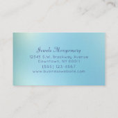 Carte De Visite Lavendar moderne Turquoise Galaxy Star (Dos)