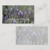 Carte De Visite Lavendar pourpre (Devant / Derrière)
