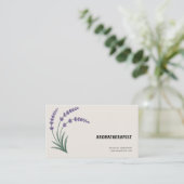 Carte De Visite Lavender & Aromatherapist (Debout devant)