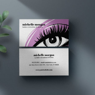 Carte De Visite Lavender Eye shadow Eyelash Brows professionnel