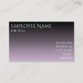 Carte De Visite Lavender Grey et Black Ombre (Dos)