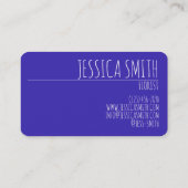 Carte De Visite Lavender Herb Bunch Fleurs Gardener fleuriste (Dos)