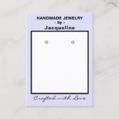 Carte De Visite Lavender Jewelry Earrings Social QR Code (Devant)