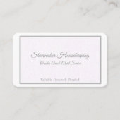 Carte De Visite Lavender Lin Home & Personal Services (Devant)
