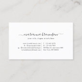 Carte De Visite Lavender Logo Nettoyer (Dos)