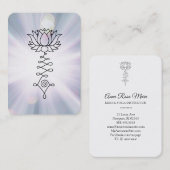 Carte De Visite *~* Lavender Lotus Blue Rays Reiki Healing Energy  (Devant / Derrière)