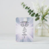 Carte De Visite *~* Lavender Lotus Blue Rays Reiki Healing Energy  (Debout devant)
