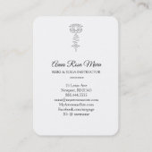 Carte De Visite *~* Lavender Lotus Blue Rays Reiki Healing Energy  (Dos)