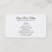 Carte De Visite *~* Lavender Lotus Rays Reiki Energy Healing (Dos)