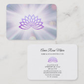 Carte De Visite *~* Lavender Lotus Rays Reiki Healing Energy (Devant / Derrière)