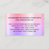 Carte De Visite Lavender Parties scintillant Drivers Multi Ombre O (Dos)