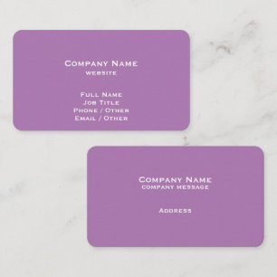 Carte de visite Lavender simple