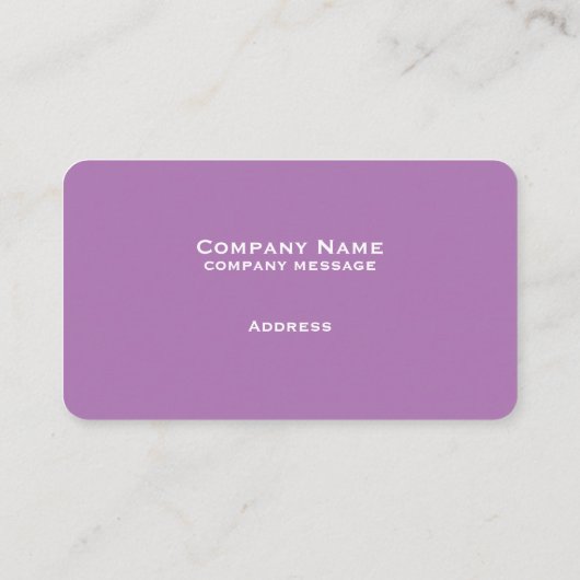Carte de visite Lavender simple (Dos)