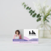 Carte De Visite Lavender Slopes Realtor Photo & Logo (Debout devant)
