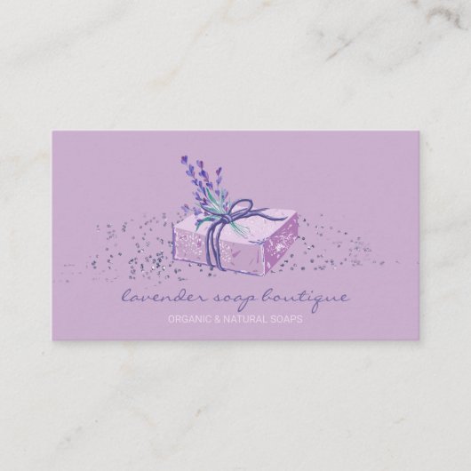Carte De Visite Lavender Soap Maker Gift (Devant)